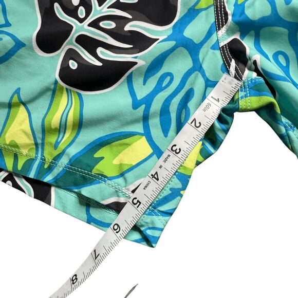 Hurley Men's Cannonball Volley Hybrid Board Shorts Blue Green Black Size Medium - Picture 7 of 8